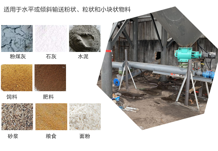 螺旋輸送上料機(jī)輸送物料